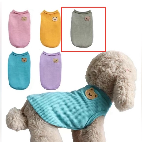 Kawaii Cute Waffle Tee for Small Dogs or Cats - green size XXL *3/$13* - Picture 3 of 14